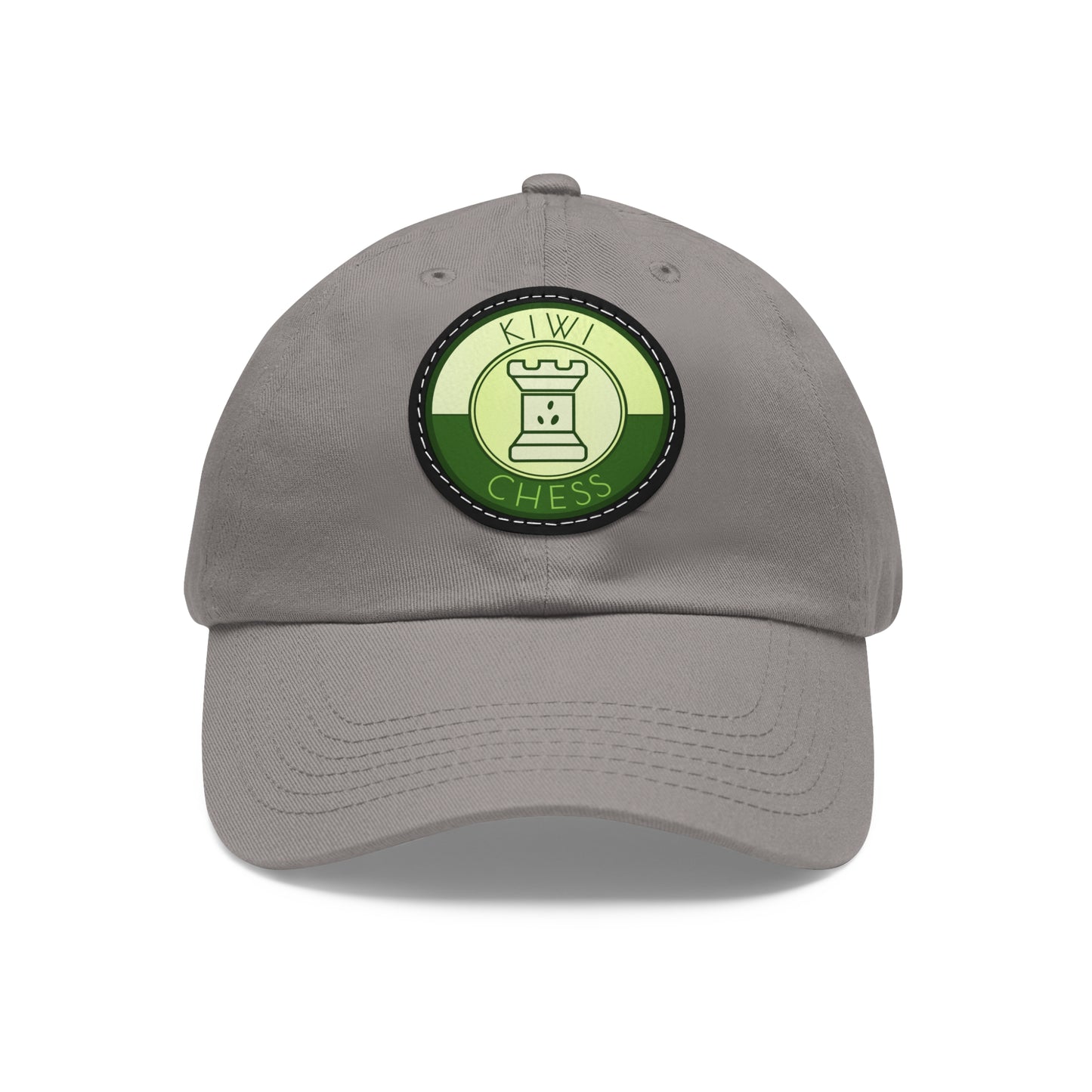 Kiwi Chess Dad Hat with Leather Patch