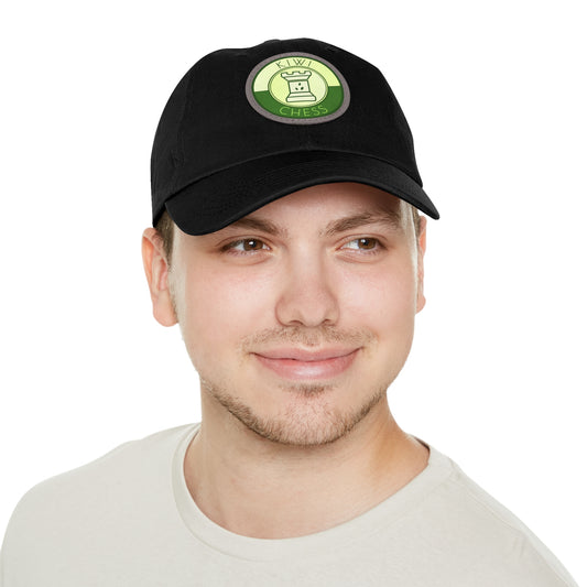 Kiwi Chess Dad Hat with Leather Patch