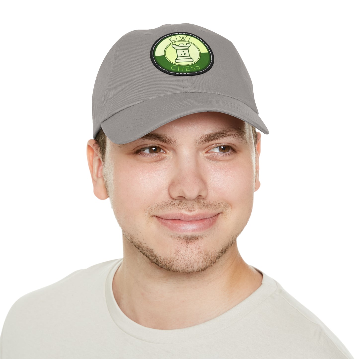 Kiwi Chess Dad Hat with Leather Patch