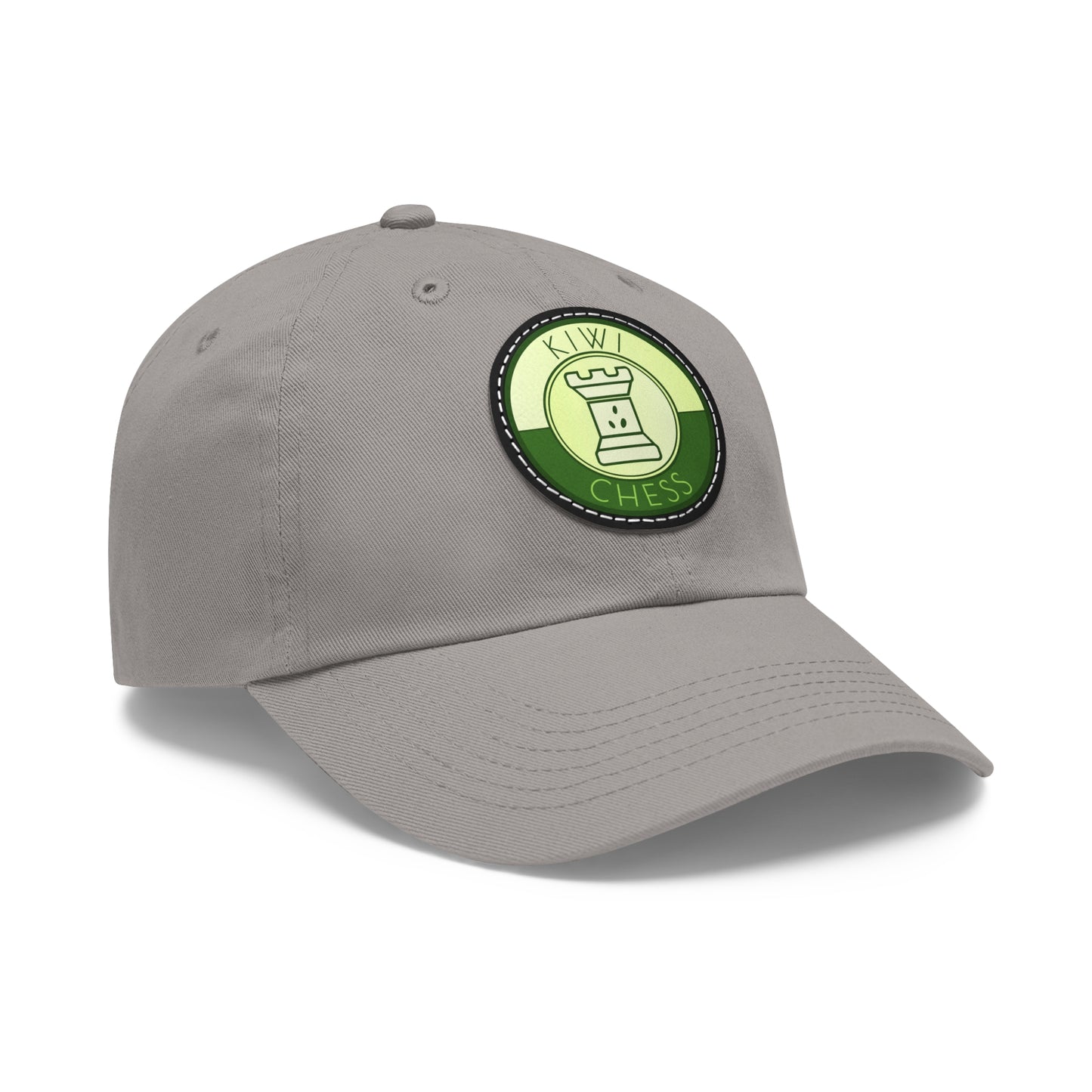 Kiwi Chess Dad Hat with Leather Patch